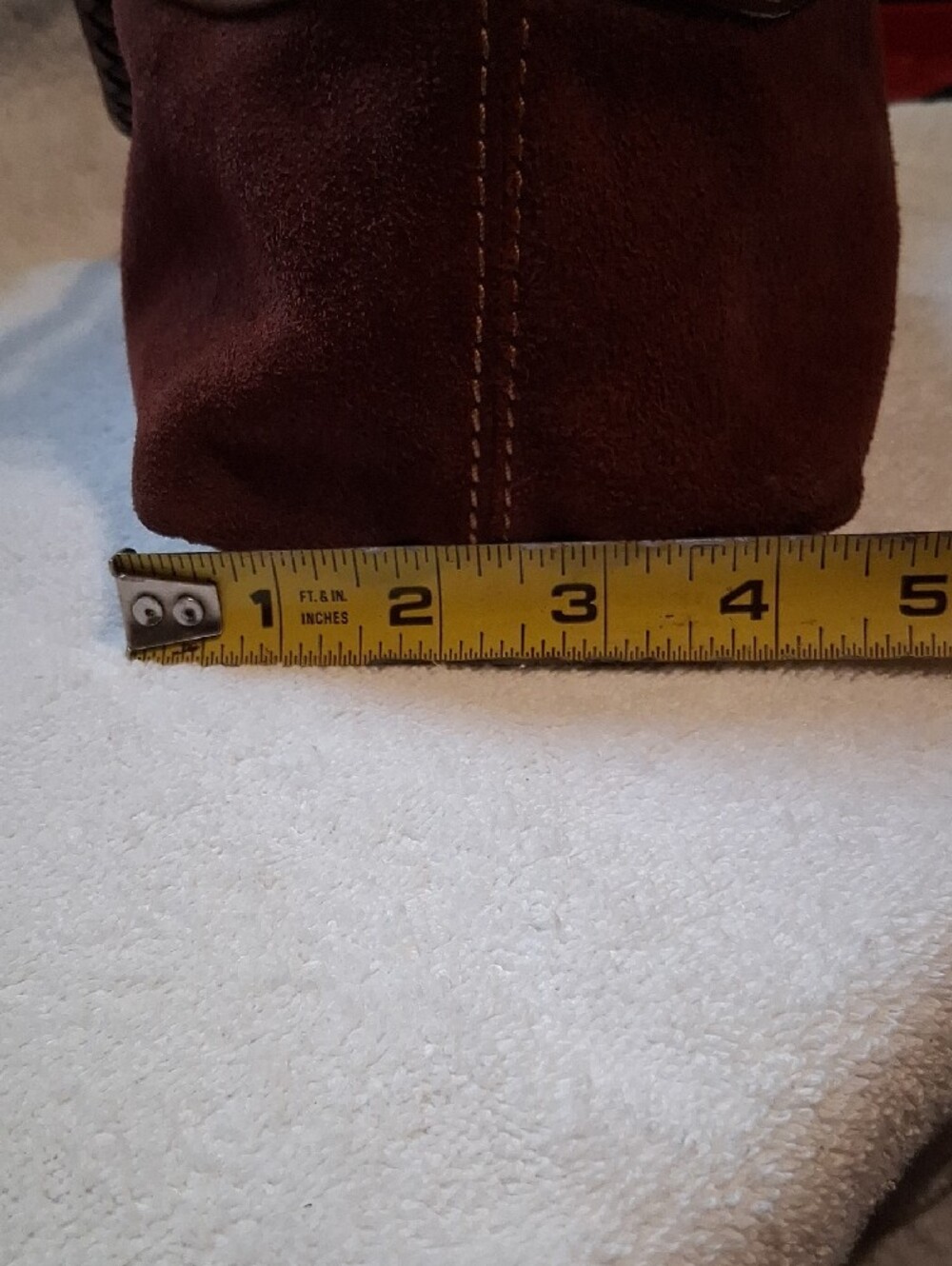 Fossil Brown Suede Braid I 7ed Shoulder Bag with Tassel - Picture 11 of 14
